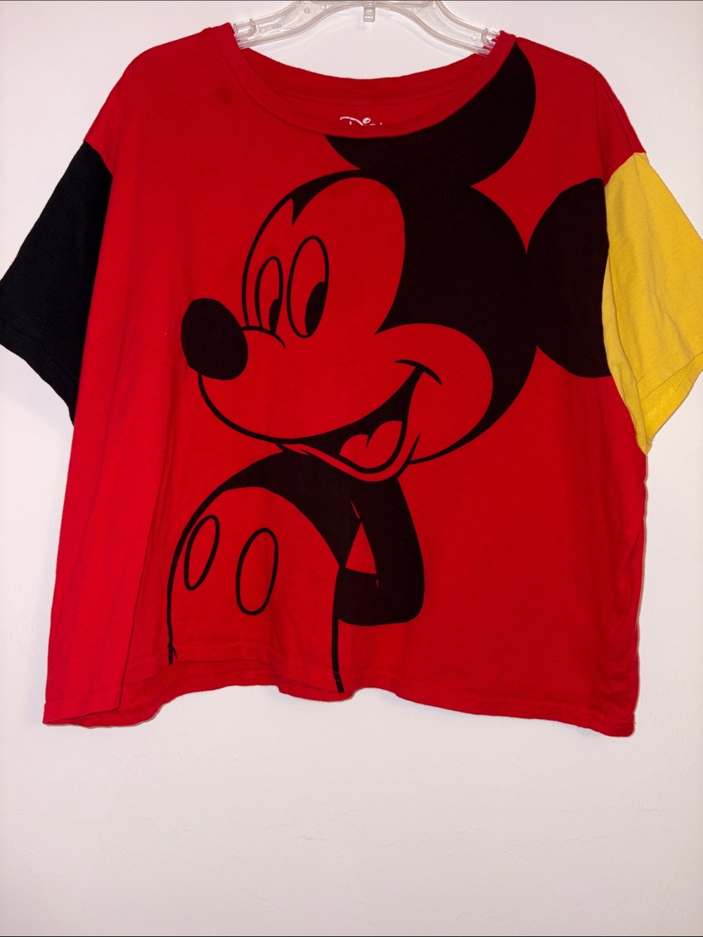 Disney Red Crop Top Size 2X - Mickey Mouse